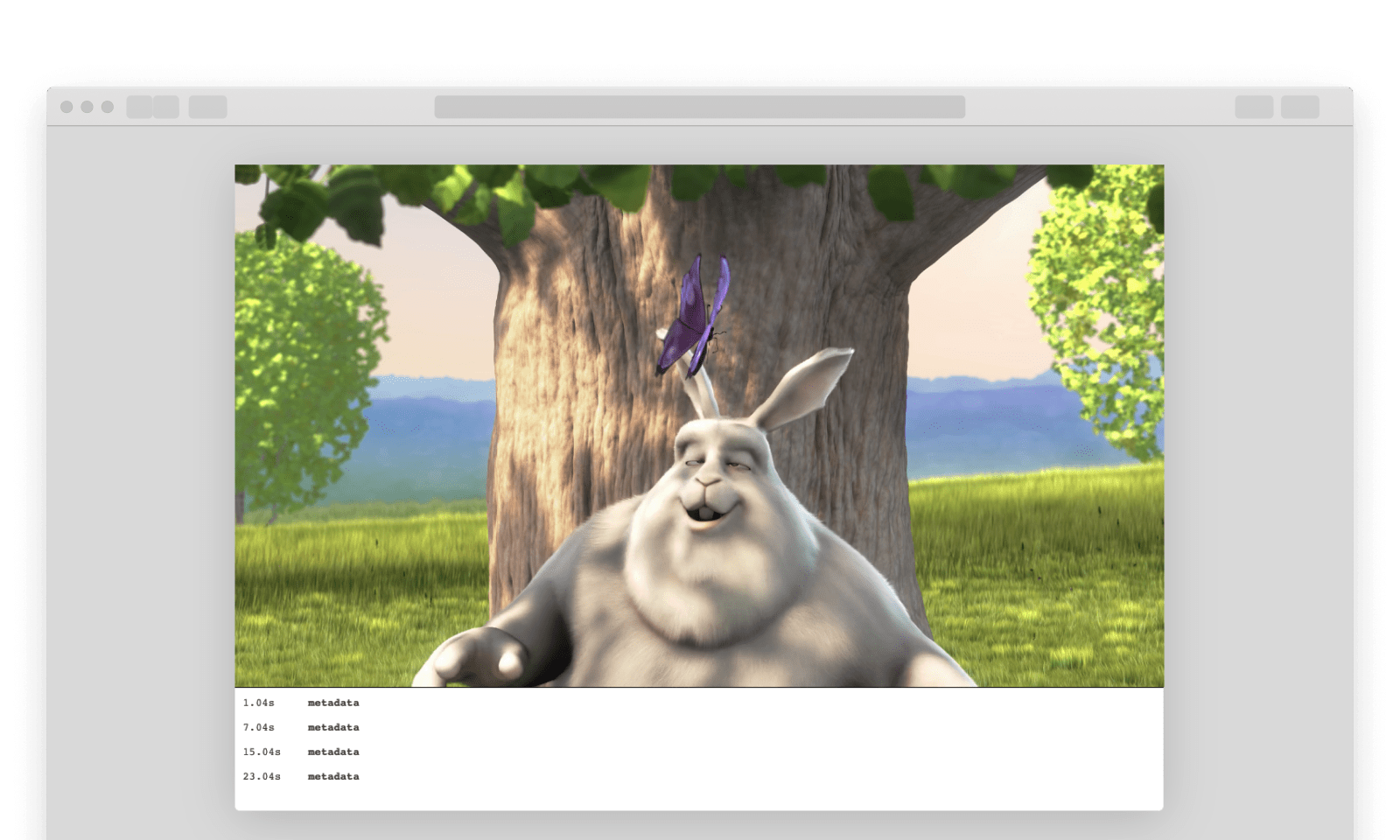 Timed Metadata console