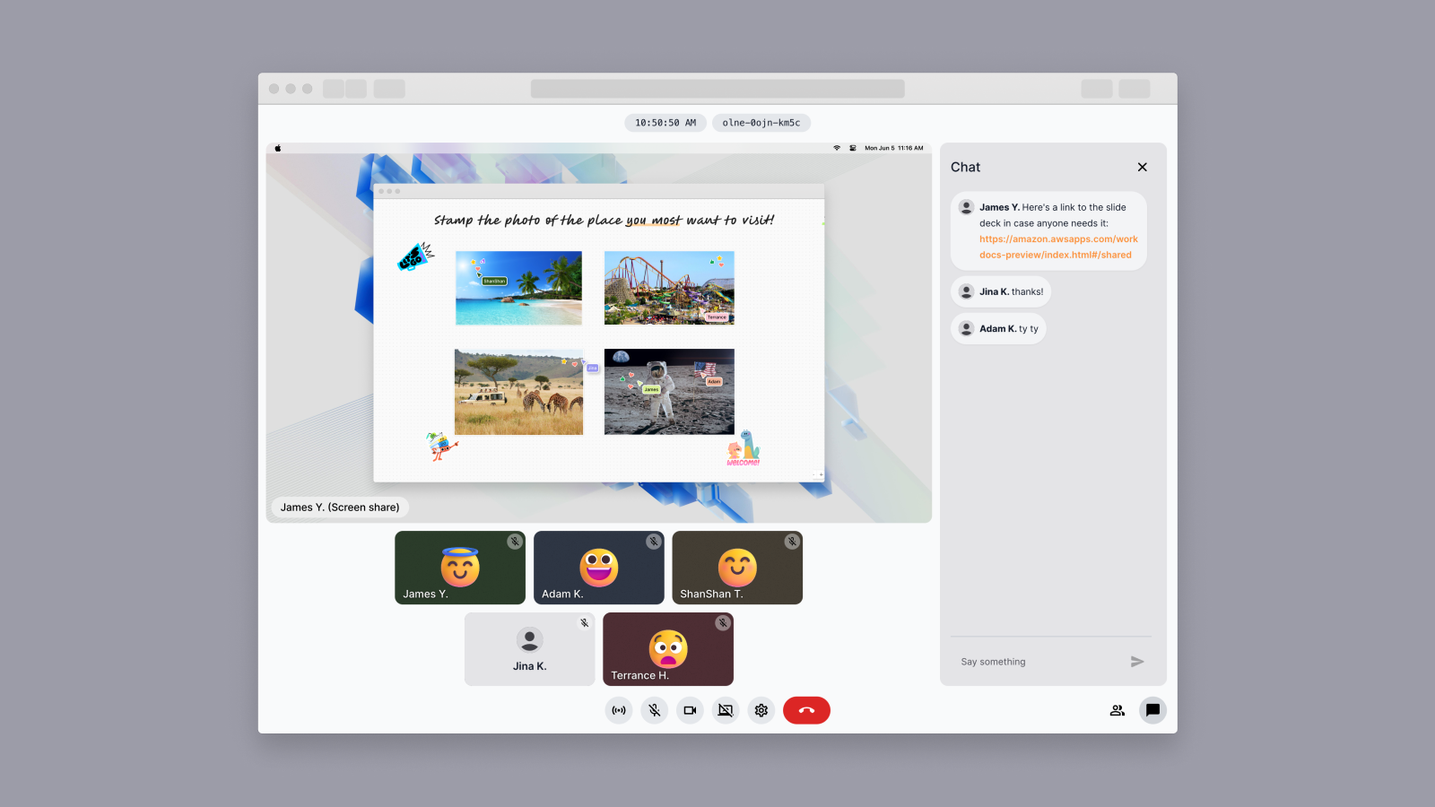 Amazon IVS Real-time Collaboration Web Demo