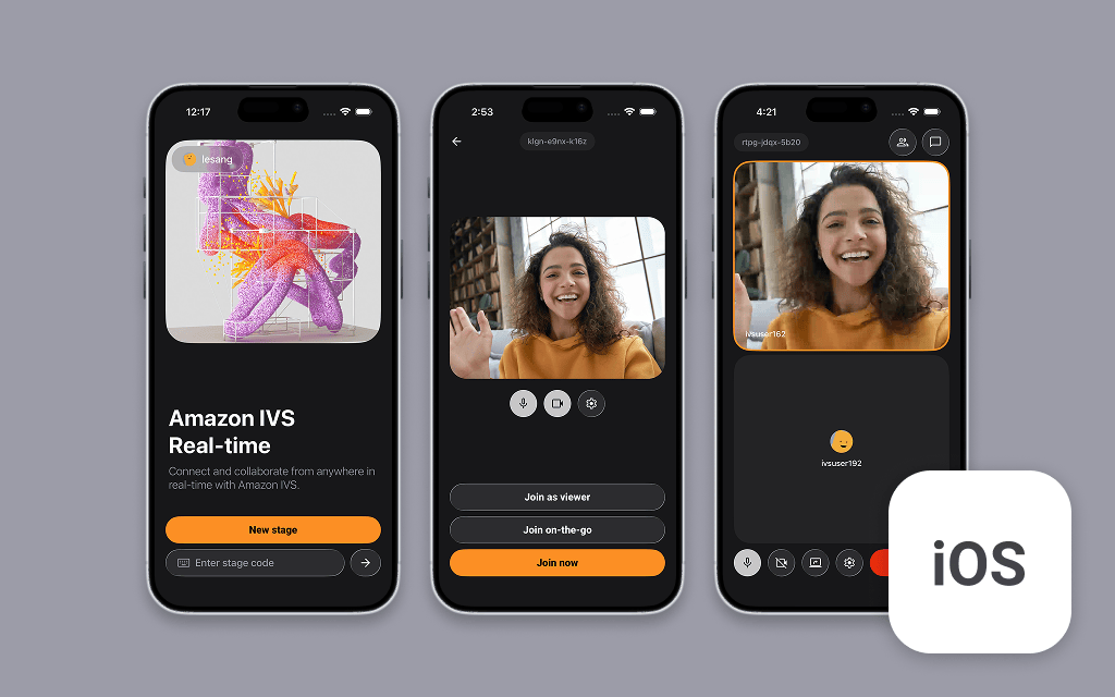 Amazon IVS Real-time Collaboration for iOS Demo